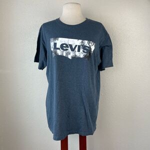 Pre-Owed Levi’s Mens Blue Short Sleeve Top Size L
